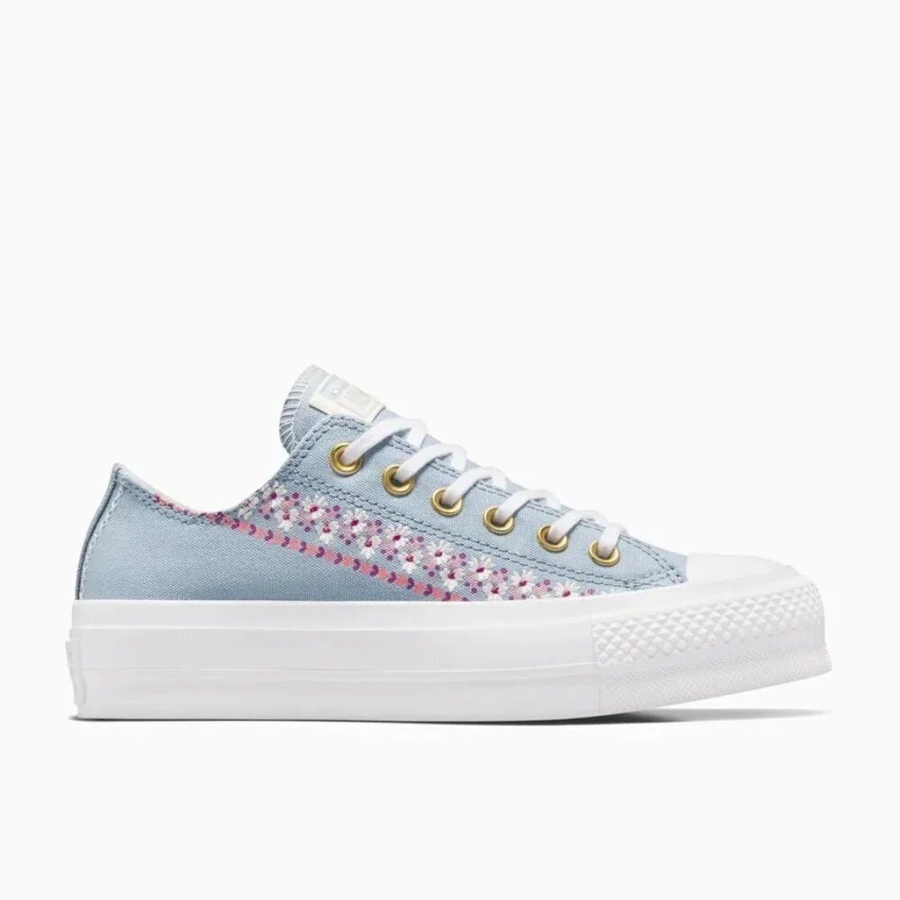 πNWTπ Chuck Taylor All Star Lift Embroidered Florals, Size 10.5 Women's - Picture 3 of 8